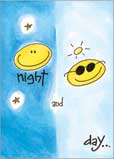 Penny Laine Greeting Cards-Night & Day