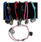 Double Elastic Bracelet with Peace and I Love Camp Charms