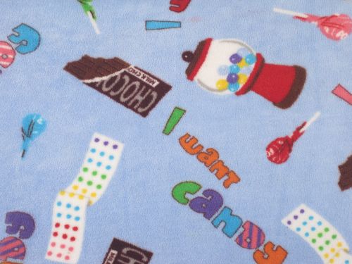 Made with Love & Kisses Flurr/Fleece Blanket-Candy Blue
