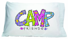 Penny Laine Papers Autograph Pillowcase-Camp Friends