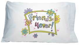 Penny Laine Papers-Autograph Pillow Case-Friends Forever