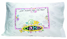 Autograph Pillowcases- Camp with Daises