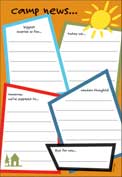 Penny Laine Papers-Camp News-Boys Lined (Camp Stationery)