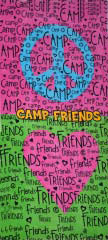 Camp Friends Towels (Peace Sign and Heart) Bunk Junk