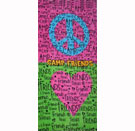 Camp Friends Towels (Peace Sign and Heart) Bunk Junk