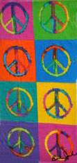 Peace Sign Towels (Bunk Junk)