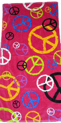 Peace Stamp Towels