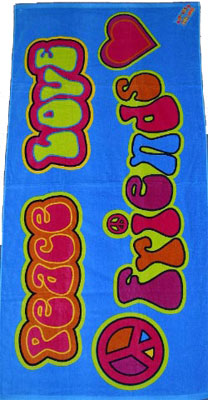 Peace, Love, Friends Towels (Bunk Junk)