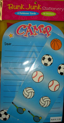 Girls Sports Fold and Seal Stationery