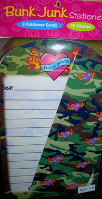 Camo Love Foldover Stationery (Camp Stationery)