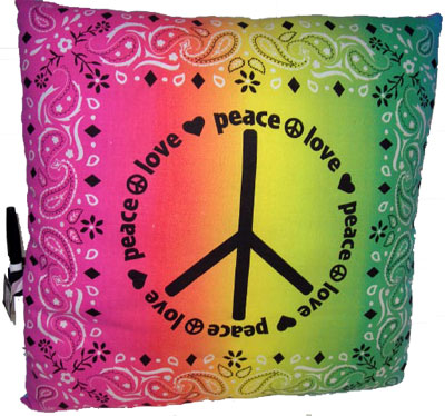Multi Bandana Peace Autograph Pillow with Pen (Bunk Junk)