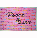 Peace and Love Autograph Pillow Case (Bunk Junk)