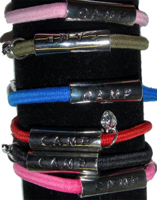 Elastic Bar Word Bracelet-Camp