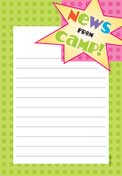 Penny Laine Papers- News From Camp-Soccer Balls-Lined     (Camp Stationery)