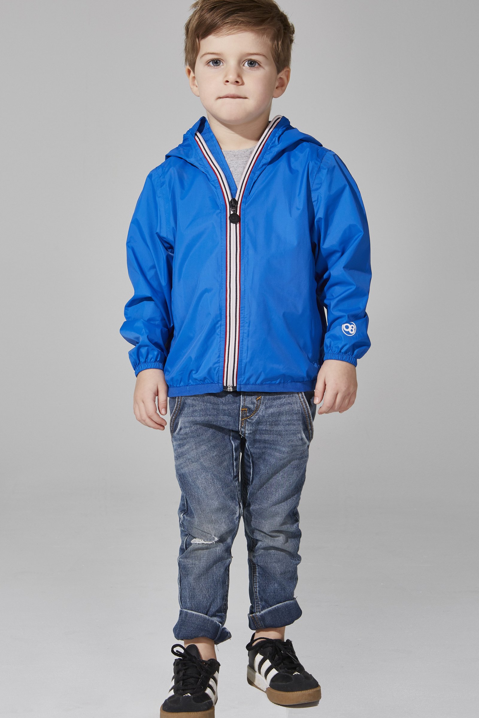SAM PRINT KIDS PACKABLE RAIN JACKET-ROYAL BLUE