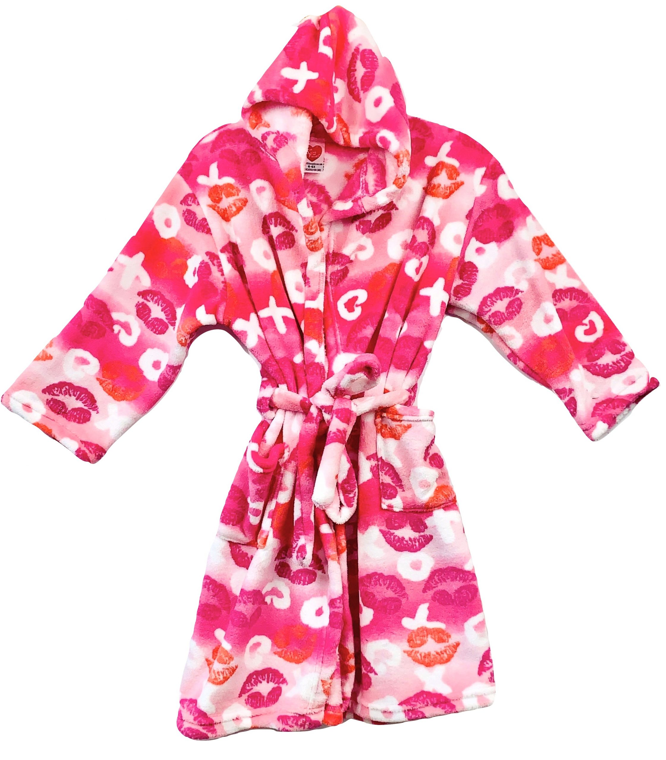 MADE WITH LOVE N KISSES FLURR ROBE-LIPS