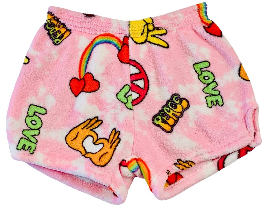 MADE WITH LOVE & KISSES FLURR SHORTS -PEACE & LOVE