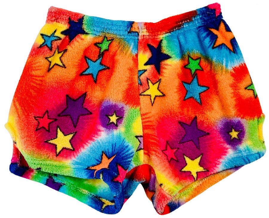 MADE WITH LOVE & KISSES FLURR SHORTS -TIE DYE STARS