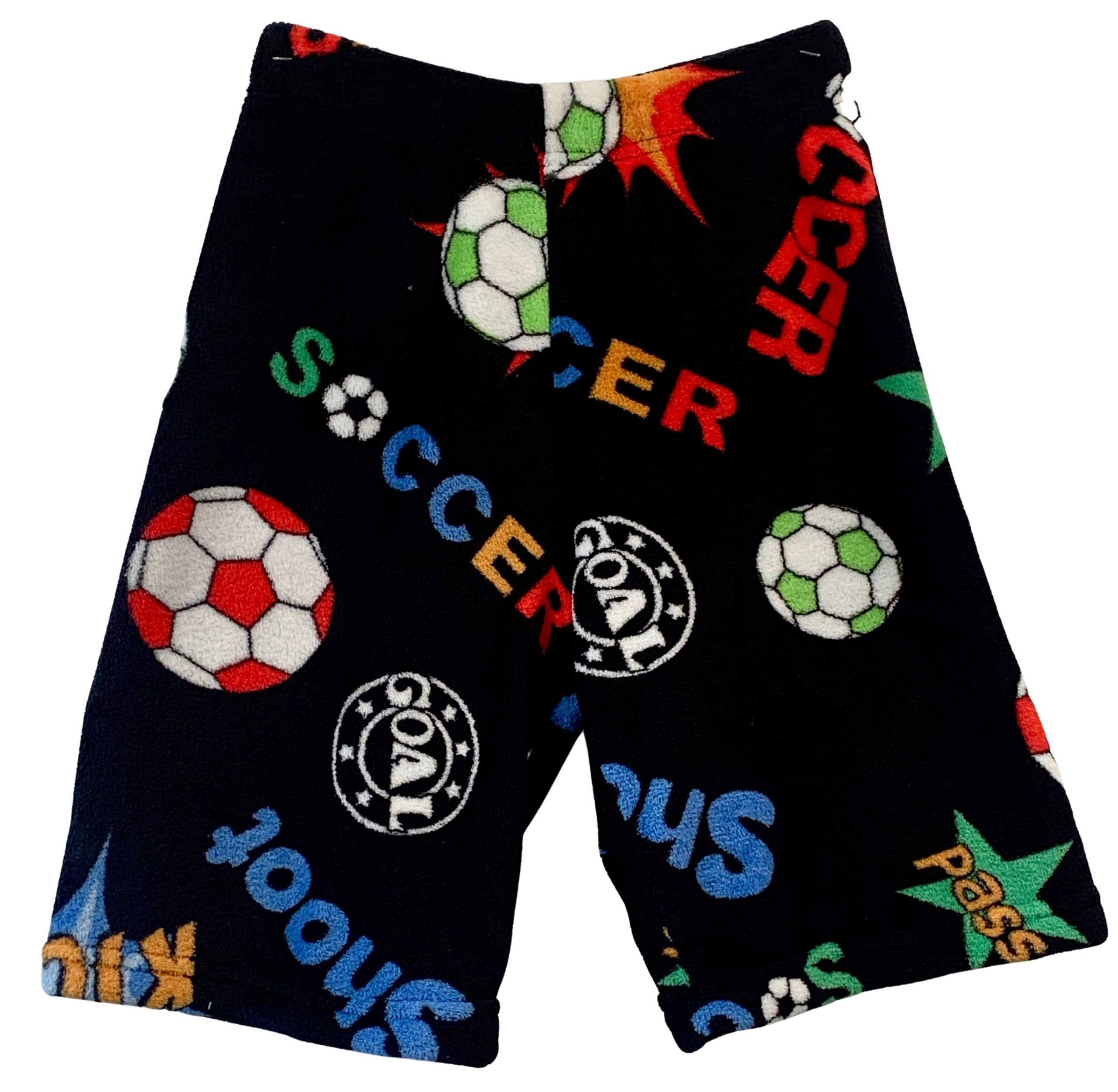 MADE WITH LOVE & KISSES SOCCER SHOOTOUT BLACK LONG SHORTS