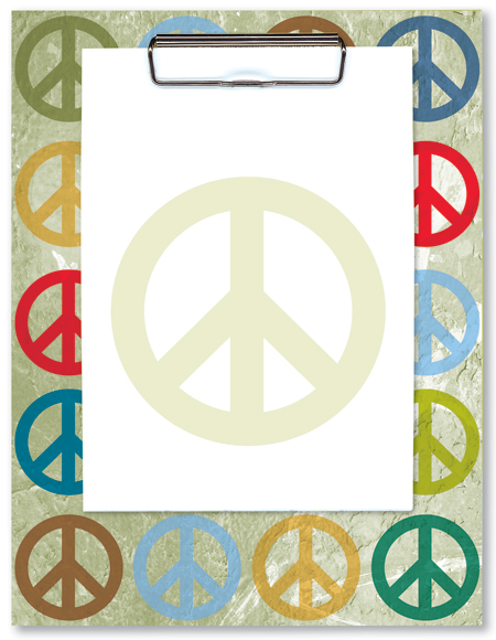 Penny Laine Papers-Clipboard-Peace Signs