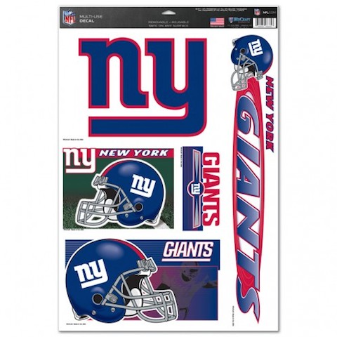 Sports/College Multi Use Decal 11x17-NY Giants