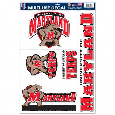 Sports/College Multi Use Decal 11x17-University of Maryland