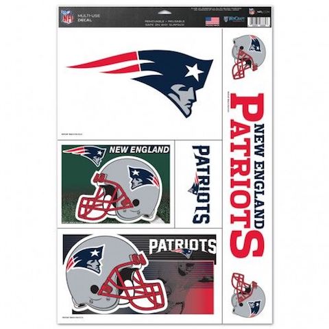 Sports/College Multi Use Decal 11x17-New England Patriots