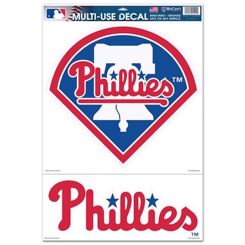 Sports/College Multi Use Decal 11x17-Philadelphia Phillies