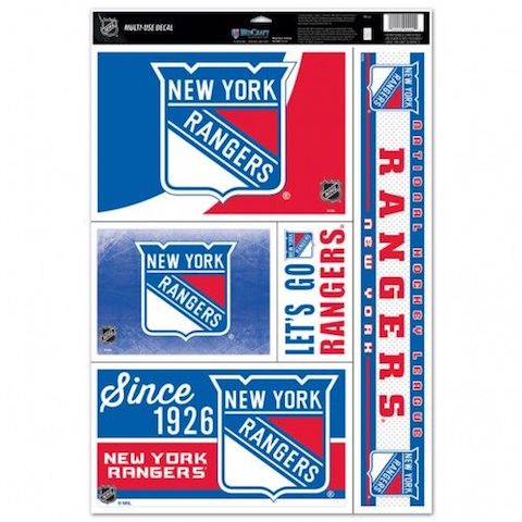 Sports/College Multi Use Decal 11x17-NY Rangers