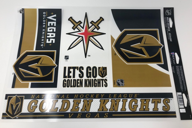 Sports/College Multi Use Decal 11x17-Vegas Knights