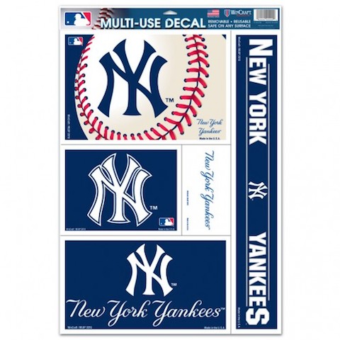 Sports/College Multi Use Decal 11x17-NY Yankees