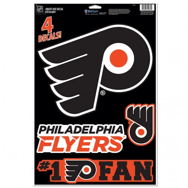 Sports/College Multi Use Decal 11x17-Philadelphia Flyers