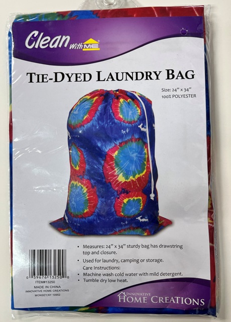 TIE DYED BLUE  LAUNDRY BAG