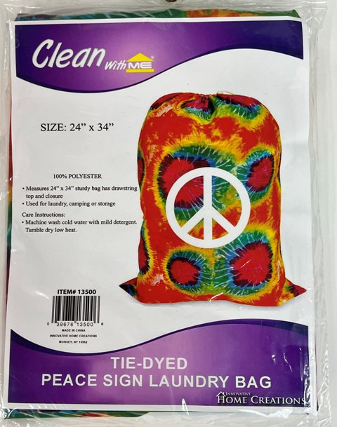 TIE DYED PEACE LAUNDRY BAG30X40