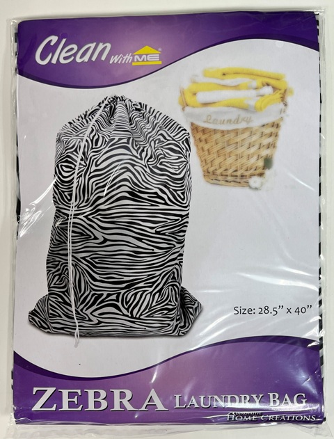 ZEBRA LAUNDRY BAG 30X40