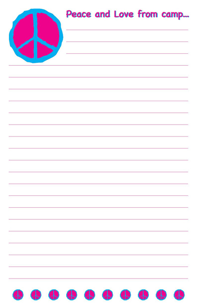Peace and Love From Camp Memo Pads (Camp Stationery)