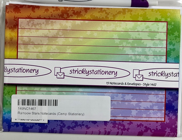 Rainbow Stars Notecards (Camp Stationery)