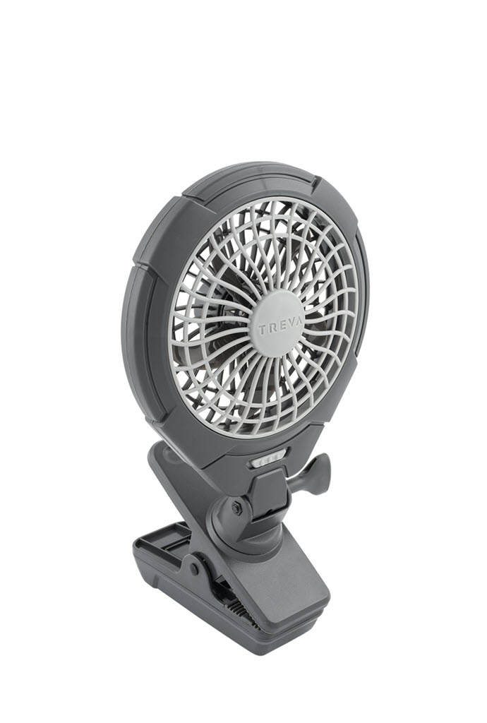 5 Battery Clip Fan -Grey