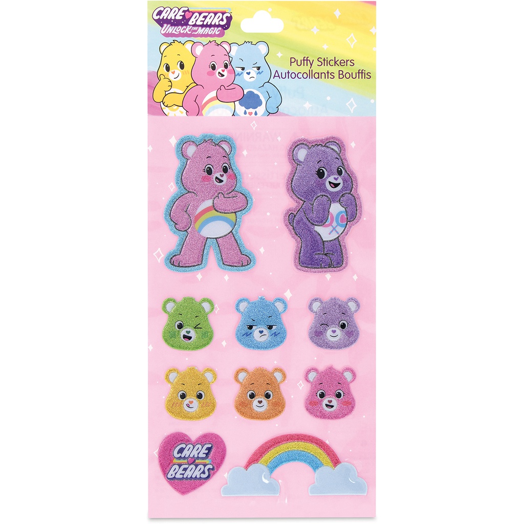 PUFFY STICKERS-TEAM CARE BEARS