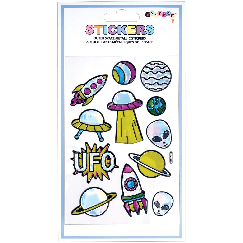 OUTER SPACE METALLIC STICKERS