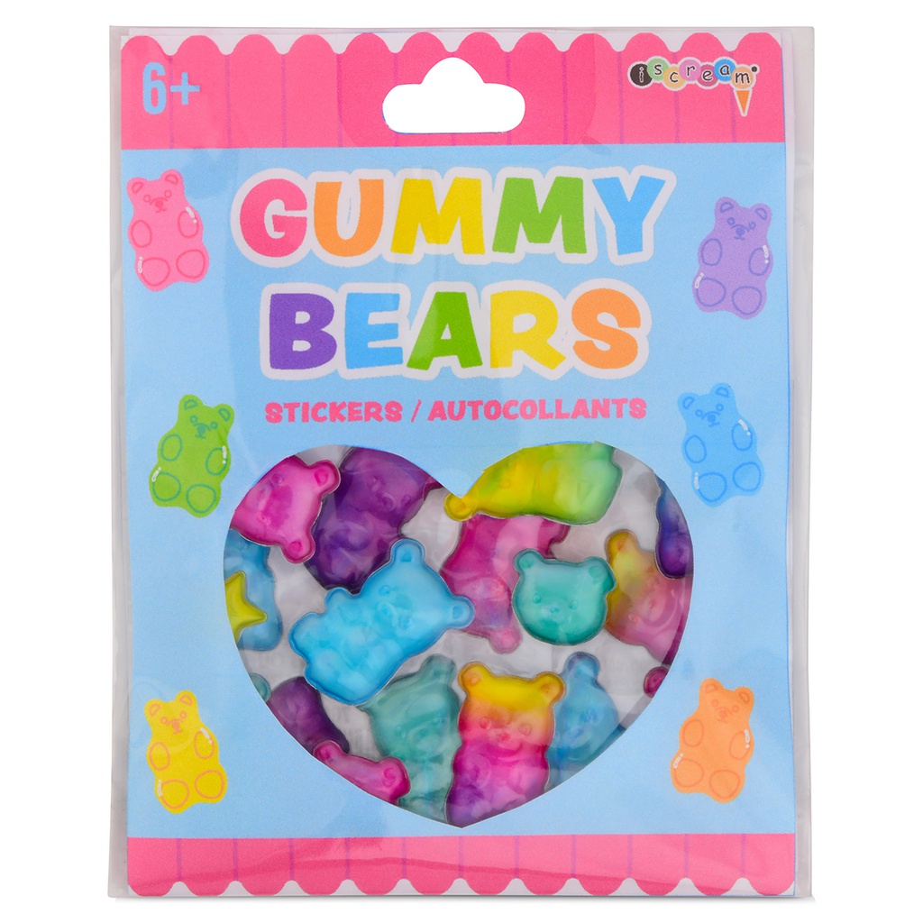 GUMMY BEAR GEL STICKERS