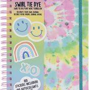 SWIRL TIE DYE JOURNAL WITH STICKERS
