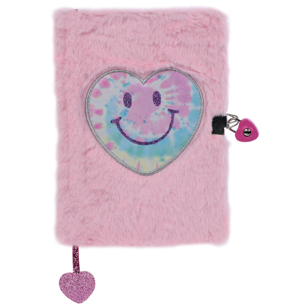 HEART TIE DYE LOCK & KEY JOURNAL