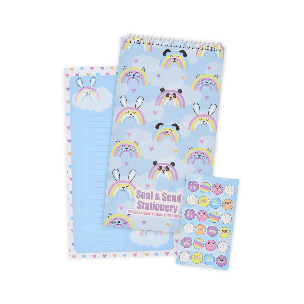 RAINBOW FRIENDS SEAL & SEND CAMP STATIONERY
