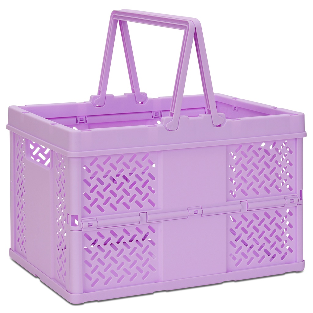 FOLDABLE STORAGE CRATE-LAVENDER