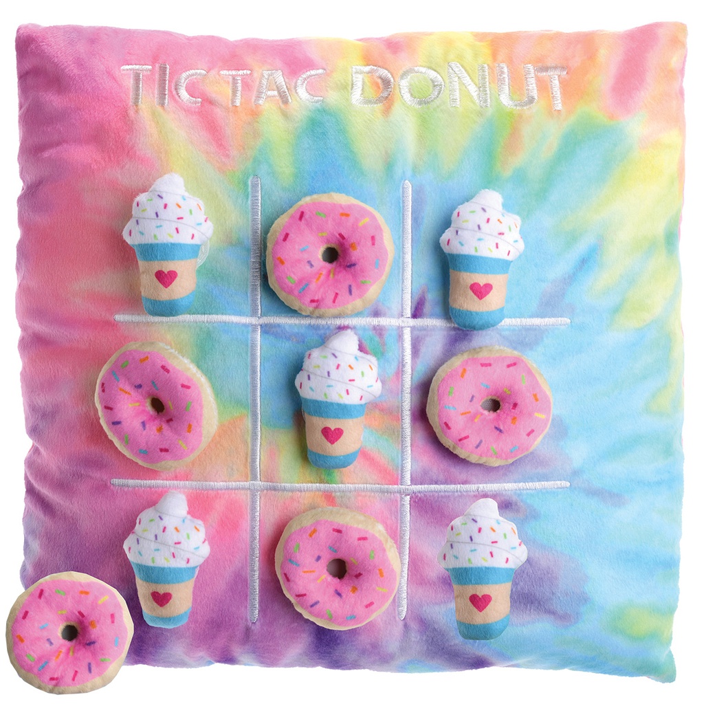 TIC TAC DONUT GAME PILLOW