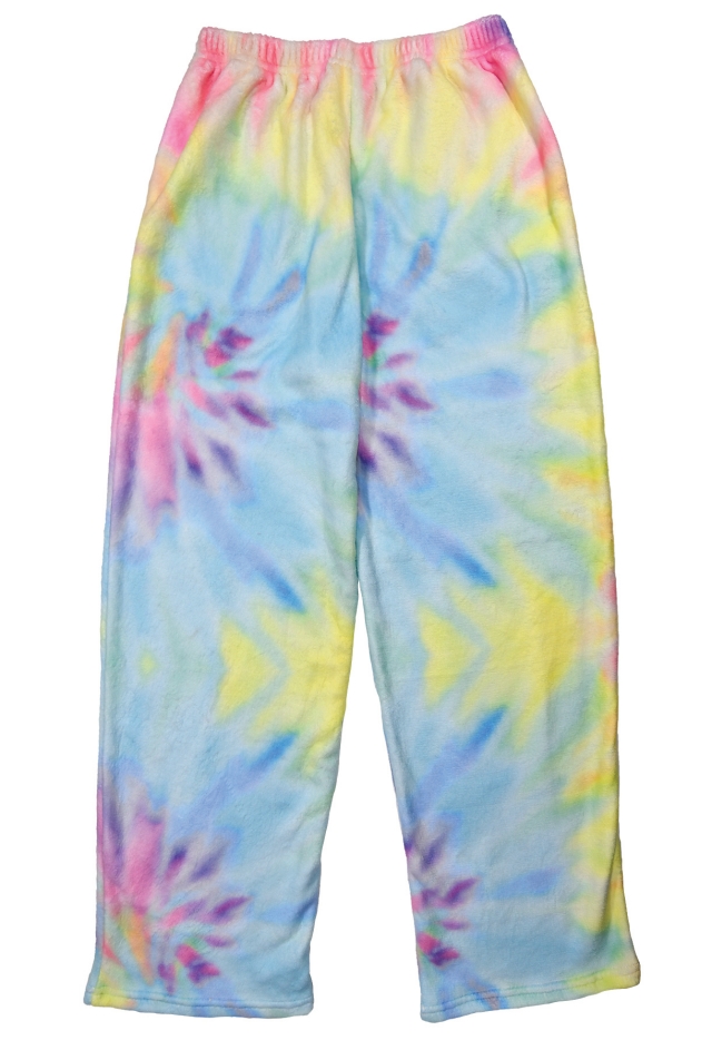 PASTEL TIE DYE PLUSH PANTS