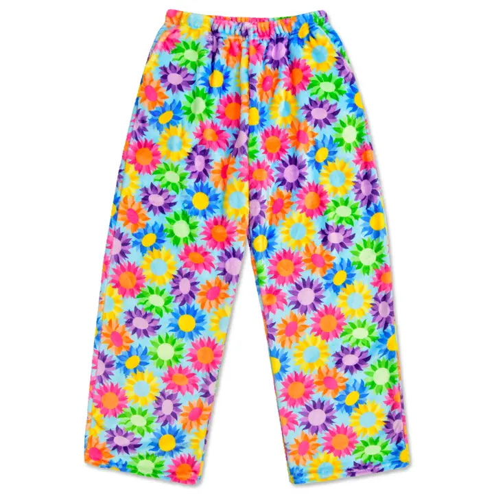 COLORFUL SUNFLOWERS PLUSH PANTS