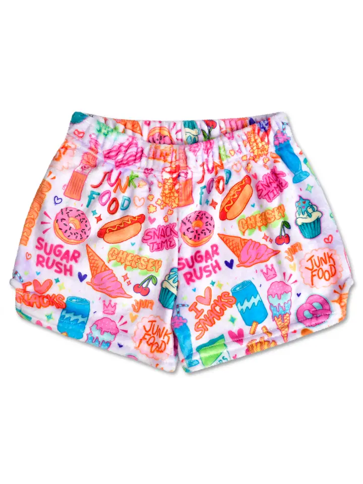 COREY PAIGE JUNK FOOD PLUSH SHORTS