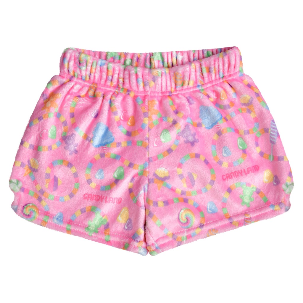 PLUSH SHORTS-CANDY LAND SUGAR TRAIL